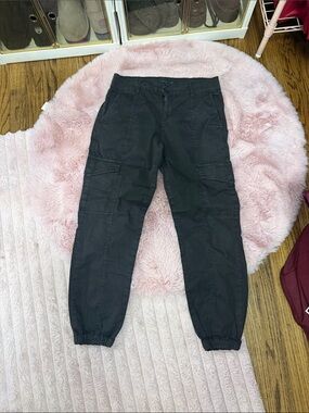 Sanctuary Gray Cargo Jogger Pants with Elastic Cuffs